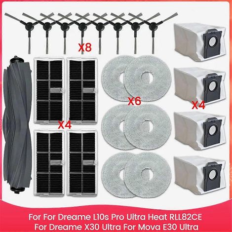 Sacs à poussière pour balai à franges à filtre HEPA Dreame L10s Pro Ultra Heat RLL82CE (1/5)