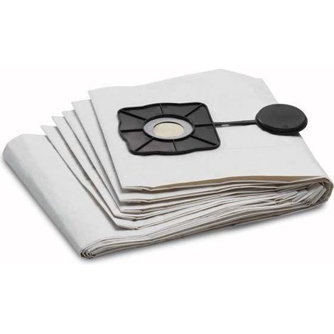 Accesorio aspiradora Karcher bolsa filtrante blanca 5 unidades
