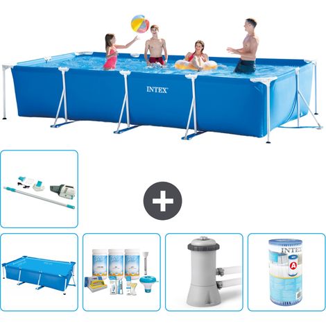Intex Piscina con struttura Rettangolare - 450x220x84 cm - 7-pezzi  S40254