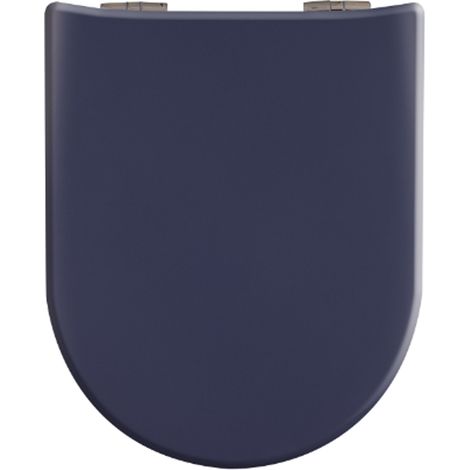 Abattant WC Wood Slim Bleu Roi Mat, descente assistée et déclipsable - Olfa (1/3)