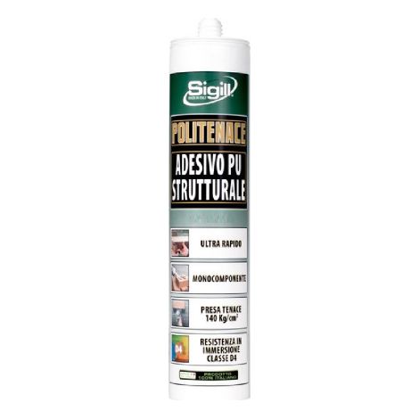 Joint en polye'thyle'ne Cartouche adhe'sive polyure'thane structurelle transparente de 300 ml pour une adhe'rence tre's forte pouvant etre peinte fabrique'e en Italie