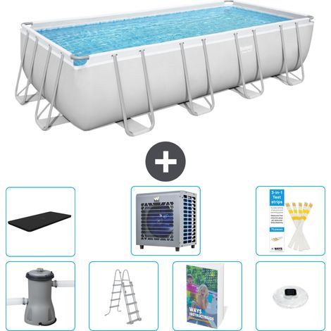Bestway Power Steel Rechteckig - 488x244x122 cm - 8-teilig  S523 (1/4)