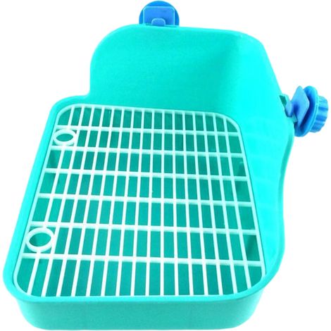 Bac À Litière D'Angle Pour Lapins Hamsters Et Petits Animaux Cage De Dressage Rectangulaire Facile À Nettoyer Pour Cochons De Terre