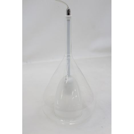 [GEBRAUCHT] B-Ware Fabas Luce Hängeleuchte Deckenlampe Pendelleuchte Lila Aus Glas Einflammig Klar