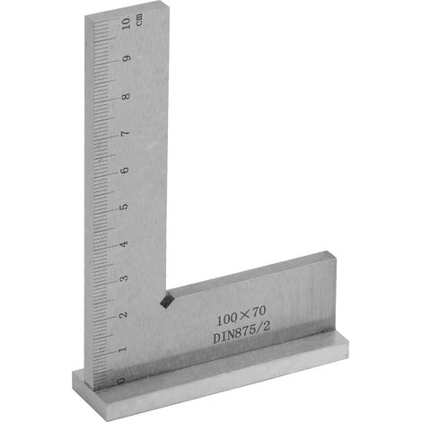 Bardusch-Équerre de machiniste de précision à 90 degrés avec siège, équerre de machiniste en acier au carbone de 10 x 7 cm (1/5)