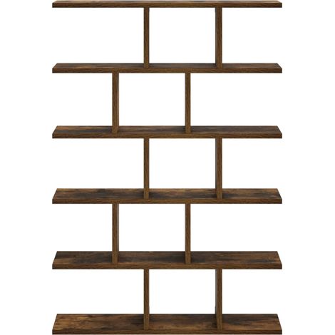 vidaXL Estante de pared Roble Ahumado 70 x 17 x 101 cm (1/2)