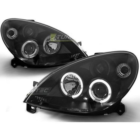 Paire de feux phares avant Citroen Xsara 00-04 angel eyes noir-27361267