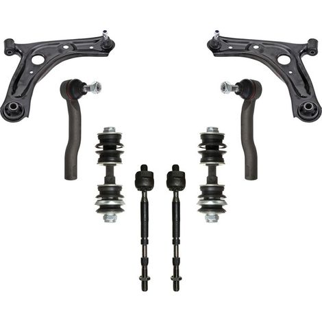 KIT BRACCIO OSCILLANTE 8 PEZZI COMPATIBILE CON CITROËN C1 II (PA, PS) 1.0 VTi 72 06.20 / Kit Sospensione Completo OE/OEM / Bracci Oscillanti + Testine Sterzo / Sostituzione Diretta OEM