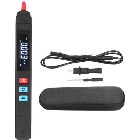 Multimètre Stylo Haute Précision Testeur Tension Numérique Automatique avec Torche et Écran LCD (1/5)