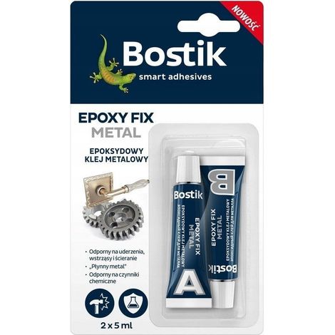Bostik Fix Metall-Epoxidkleber für Metall, 5 ml, 2 Stück