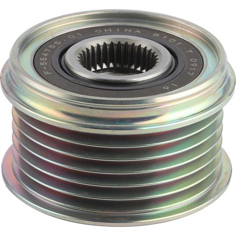 Poulie d'embrayage d'alternateur F-554755 de remplacement compatible avec Altima/Sentra/Rogue L4 2,5 L 2500 cm3 (1/5)