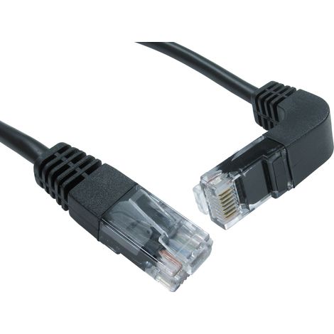 Câble Ethernet catégorie 5e UTP RS PRO, Noir, 500mm PVC Avec connecteur Droit ( Prix pour 1 )