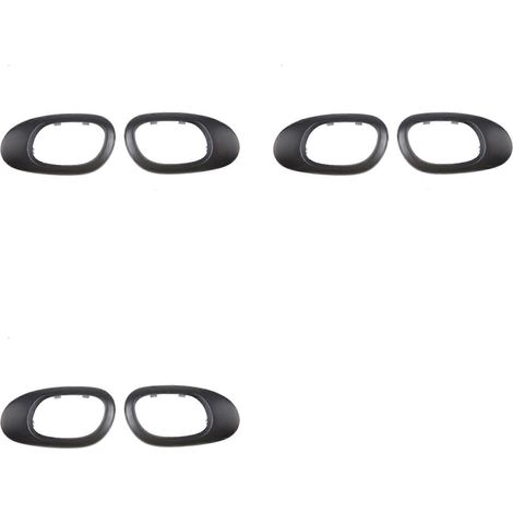 6x Garniture de poignée intérieure, cadre et moulure de poignée de porte intérieure 9119F2 9119F4 pour Peugeot 206 207 Citroën C2 (1/5)