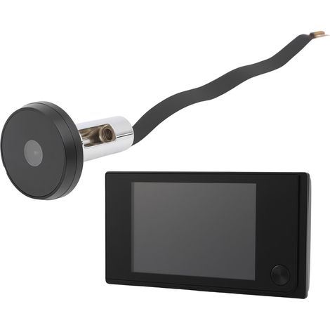 Judas De Porte Camera Surveillance, Judas Numérique 3,5 Pouces Espion Porte Caméra Électronique, Écran LCD Vue d'angle à 120° 2MP Visiophone, Nocturne Photosurveillance, pour Sécurité à Domicile (1/5)