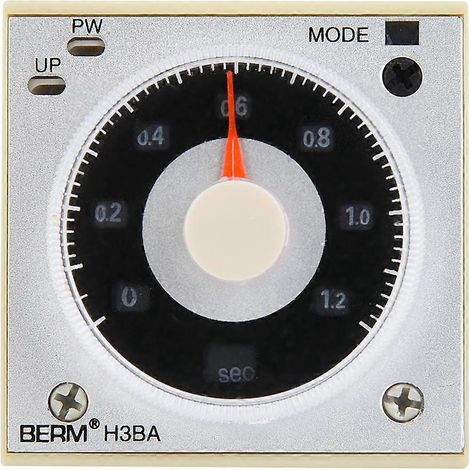 Multifunktionales Zeitrelais mit hoher Genauigkeit, 8-polig, 1,2 s bis 300 h, 220 V AC/24 V DC/220 V AC
