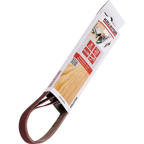3er-Pack Schleifbänder - Körnung 120 - 13 x 457 mm Kreator (1/4)