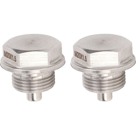 Magnetische Ölablassschraube M20x1,5 mm aus Edelstahl, 2er-Set, Referenznummer 32103KA000, kompatibel mit Subaru Forester, Impreza und Outback. (1/5)