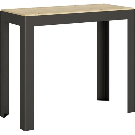 Tavolo consolle "Sassari" allungabile in legno per sala da pranzo -Allungabile fino a 290 cm / Classic / Abete Natura (1/4)