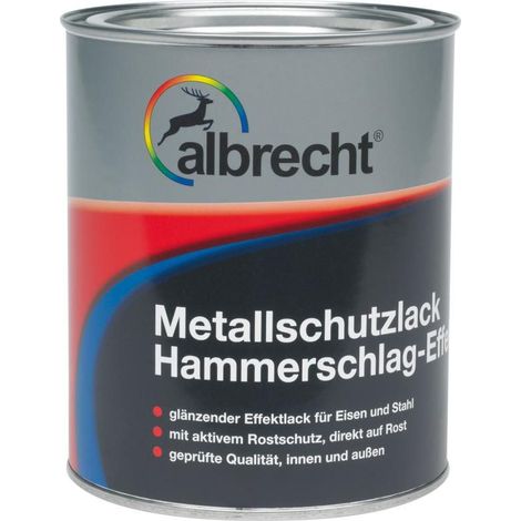 Albrecht Metallschutzlack Hammerschlag-Effekt 750 ml graphit Lack Schutzlack