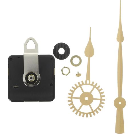 Mécanisme D'horlogerie à Piles, Kit Horloge 200mm, Plastique, Aiguilles en Métal, pour Panneau 5-8mm, DIY Décoration Murale, Affichage Précis de L'heure (1/5)