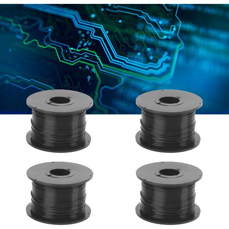 4 attaches de câble en fil de fer galvanisé sécable, fil de 0,8 mm. (1/5)