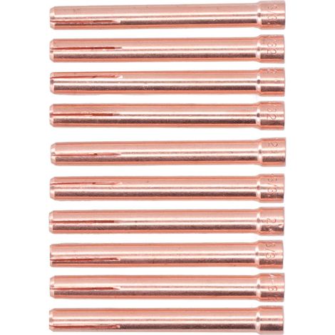 Lot de embouts pince TIG po mm remplacement pour d'électrode torche soudage série 10 3/32 10N24 2,4 WP17 18 26 (1/4)