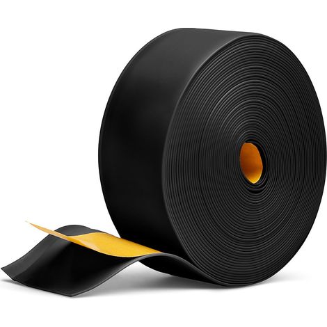 PRIMO Weichsockelleiste selbstklebend schwarz 13×48 mm 10 m
