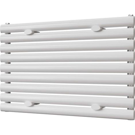 Omeara Axis - White Horizontal Radiator H522mm x W800mm Single Panel (1/3)