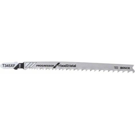 Hoja de sierra de calar T 345 XF Progressor for Wood&Metal BOSCH 2608634995