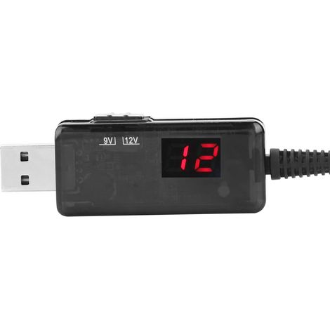 USB-DC-Boost-Kabel-Router-Spannungswandler mit Display (9V/12V) (1/5)