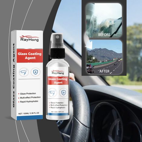 Autoglas-Versiegelungsspray – Reinigt Autoscheiben und Windschutzscheiben, Regenschutz-Versiegelungsspray – 100 ml -- DE (1/5)