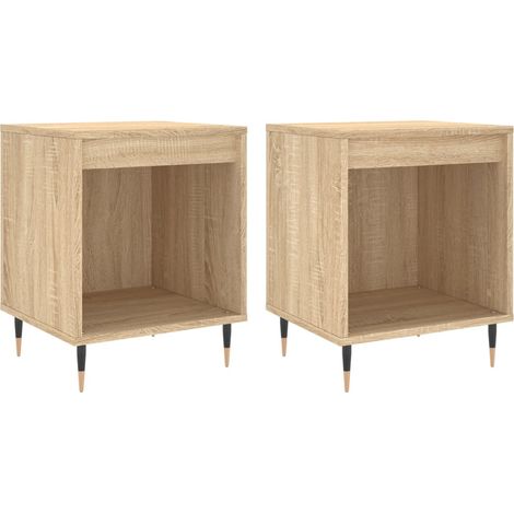 Maison Exclusive - Mesitas noche 2 uds madera ingeniería roble So