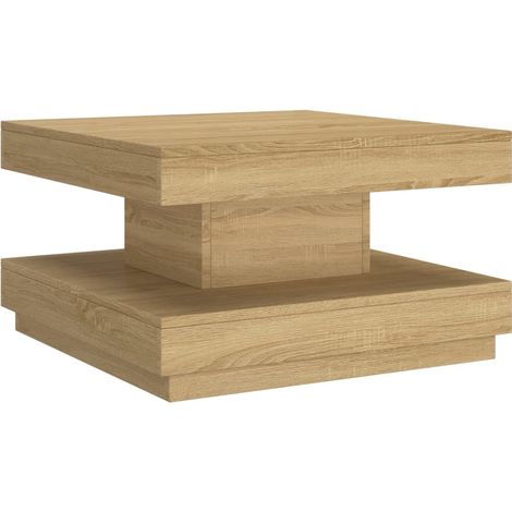 Maison Exclusive - Couchtisch Hellbraun 60x60x35 cm MDF