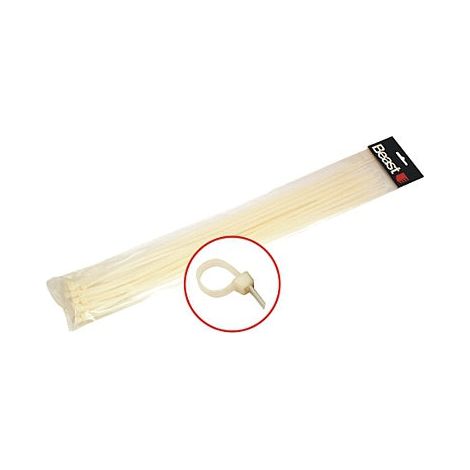 Fascette stringicavo in nylon di varie misure colore e quantità Beast-530 x 7,6 mm / Bianco / 20