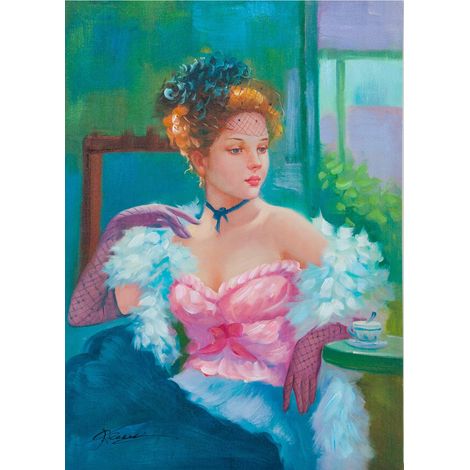 Quadro olio su tela dipinto a mano 50x3x70 cm