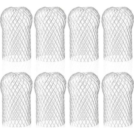 Ersandy 8er-Pack Aluminium-Dachrinnenfilter, Metall-Dachrinnenschutz für Traufen, 8,8 x 14,5 cm