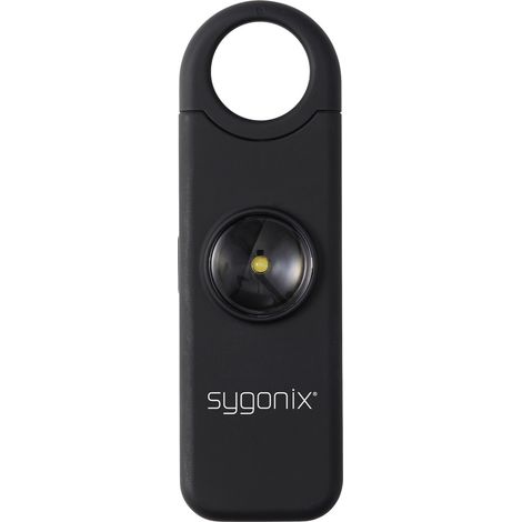 Sygonix Taschenalarm Schwarz mit LED 130 dB SY-7187514 (1/5)
