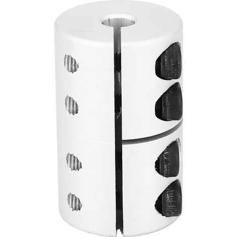 Manchon rigide de serrage D25 x L40 en alliage d'aluminium pour machine de gravure (alésage intérieur 6,35 à 8 mm)