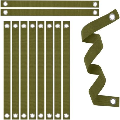 Sangles pour arbres - Tuteurs pour plantes - Kit de tuteurs pour arbres - Attaches pour arbres - Tuteurs - Œillet en acier inoxydable - Polypropylène durable - Utilisation polyvalente (1/5)
