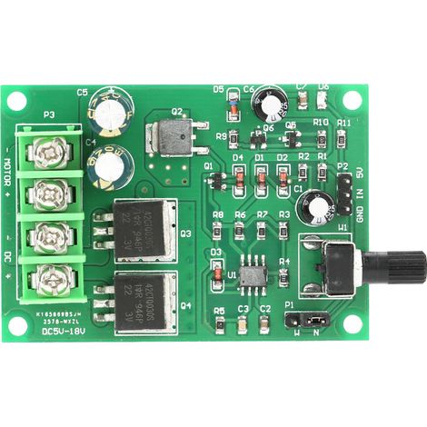 FTVOGUE DC5-18V Hochleistungs-PWM-Permanentmagnet-Kleinmotor-Drehzahlregelungsplatine 15A..