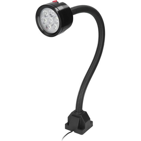 Lampe de travail LED 6 W haute luminosité, flexible et étanche, pour machines-outils, prise US 100-240 V (1/5)