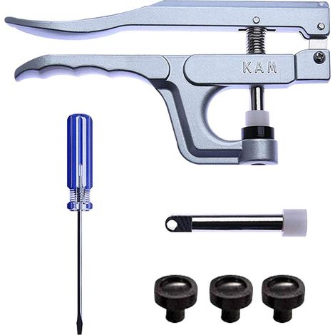Original KAM T3, T5 and T8 Press Clamps, Plastic Clamp Installation Kit, No-Sew Buttons, Hand Tool Attachments