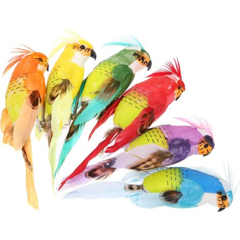 Stück Künstlicher Vogel als Dekoration Clip Vogelornament