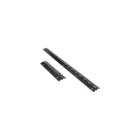 Lot 4 charnières piano inox noires 300x30x1mm, 48 vis incluses, pour portes armoires, bateaux, meubles