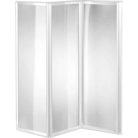 1PZ PARETE VASCA MIAMI CRILEX 3 ANTE 130X140H BIANCO (1/2)