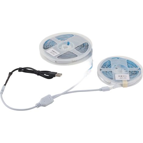 Bande LED RGB 5V avec contrôle par bouton, ruban lumineux changeant de couleur alimenté par USB pour chambre 25m/82ft (1/5)