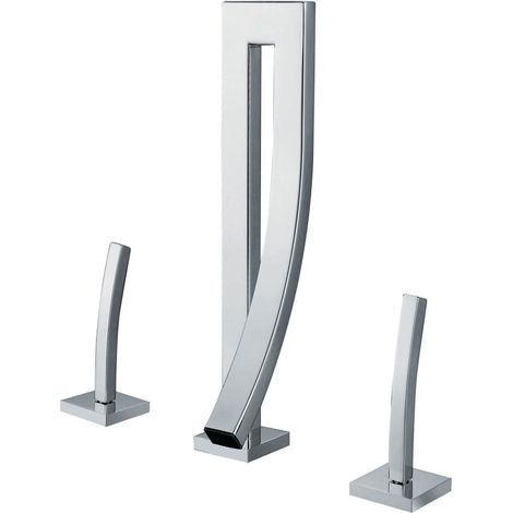 Robinet de lavabo à poser chrome de chez Hudor () Mélangeur idéal pour une salle de bain au style moderne, antique, classique, ou industriel Marque engagée ( ° ° ) = ('-') Luttons contre le gaspillag