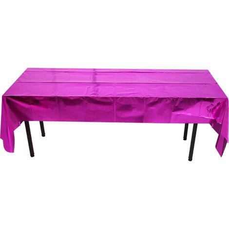 Tablecloth En Aluminium - 120 X 240 Cm - Pour Décoration De Table De Fête - Lot De 2 (1/5)