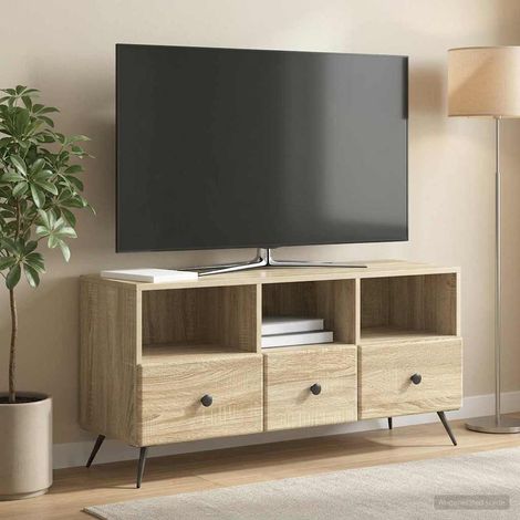 TV-Schränk Sonoma-Eiche 102 x 34,5 x 50 cm Holzwerkstoff (1/5)