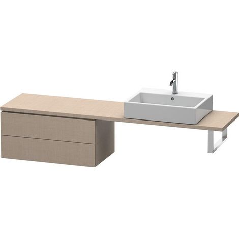 Consolle bassa L-CUBE 820x477x400mm lino